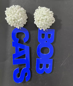 Team Pom Pom Earrings