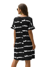 Load image into Gallery viewer, Lela Tie Dye Dress in Black - The Barron Boutique
