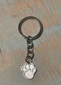 Paw Print Keychains