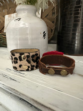 Load image into Gallery viewer, Turquoise &amp; Leopard Cuffs