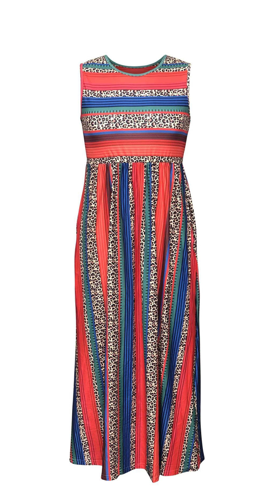 Serape Cheetah Maxi Dress Serape Cheetah Maxi Dress