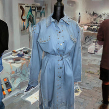 Load image into Gallery viewer, Simply Riveted Denim Dress