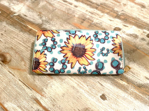 Sunflower & Turquoise Wallets