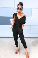 Load image into Gallery viewer, CARTER FAUX-WRAP JUMPSUIT