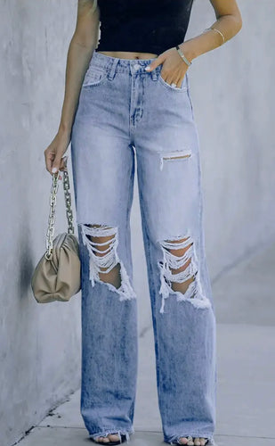 On the Straight and Narrow Denim Jeans