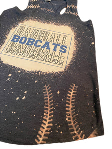 Bleached Bobcat Baseball Tank