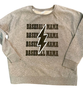 Lightning Baseball Mama Sweatshirt