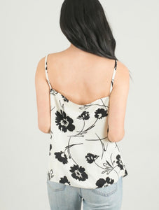 Floral Tank (Tan or Cream) - The Barron Boutique