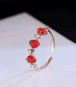 Sweet Strawberry Ring - The Barron Boutique