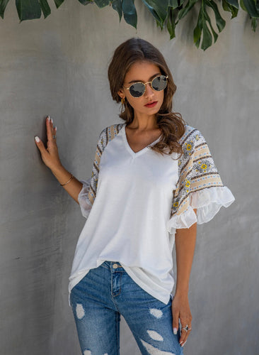 Christian Blouse (White or Green) - The Barron Boutique