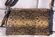 Load image into Gallery viewer, Snake Print Clutch/Crossbody - The Barron Boutique