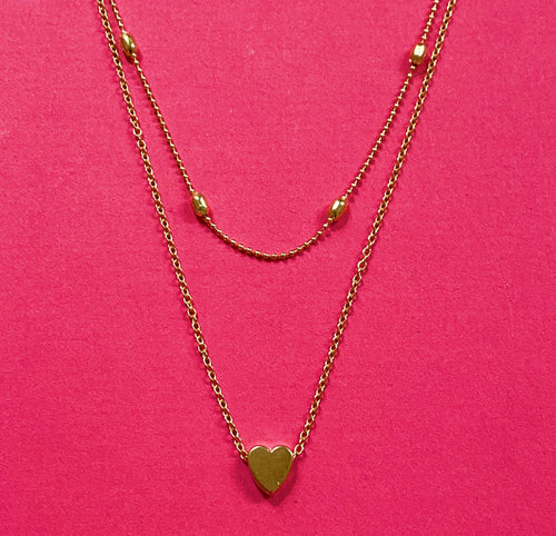 Tiny Heart Pendant Necklace - The Barron Boutique