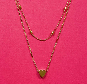 Tiny Heart Pendant Necklace - The Barron Boutique