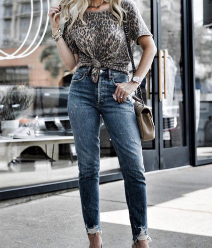 Leopard Tee - The Barron Boutique