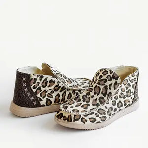 Leopard Slide On Shoes