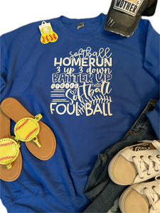 Softball Foul Ball Sweatshirt