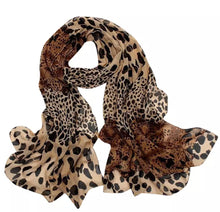 Load image into Gallery viewer, Leopard Print Scarf - The Barron Boutique