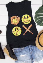 Load image into Gallery viewer, Smiley Face SOFTBALL Tops (Various Styles)