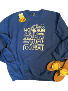 Softball Foul Ball Sweatshirt