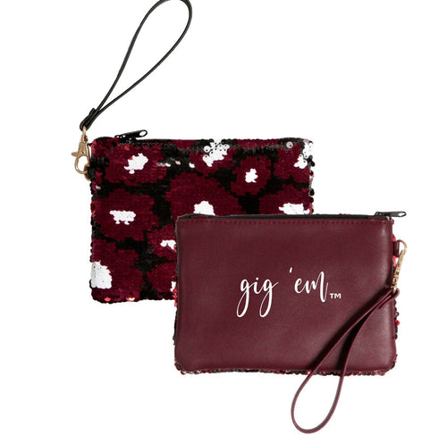 Sequined College Wristlets