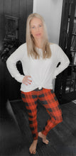 Load image into Gallery viewer, Sleigh It Buffalo Plaid Leggings