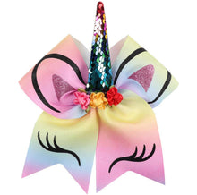 Load image into Gallery viewer, Unicorn Hair Bow - The Barron Boutique