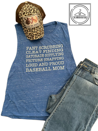 Loud & Proud Baseball Mom Tank Top