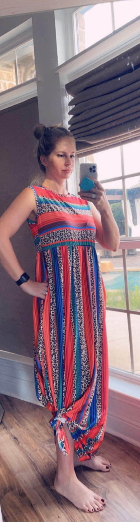 Serape Cheetah Maxi Dress Serape Cheetah Maxi Dress