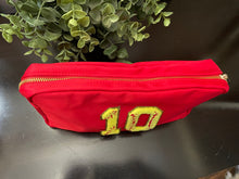 Load image into Gallery viewer, Chenille Patch Softball Cosmetic Bag