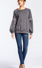 Load image into Gallery viewer, Laced Sleeves Sweatshirt - The Barron Boutique