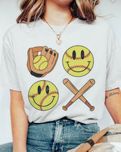 Load image into Gallery viewer, Smiley Face SOFTBALL Tops (Various Styles)