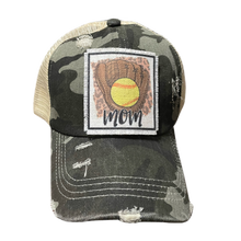 Load image into Gallery viewer, Softball Themed Caps