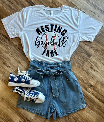 Resting Baseball Face T-Shirt