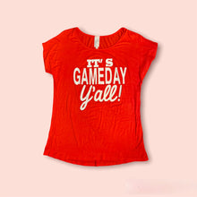 Load image into Gallery viewer, Orange “It’s Game Day Y’all” Top