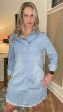 Load image into Gallery viewer, Addison Chambray Denim Dress