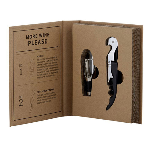 Wine Stopper-Cardboard Book Set