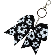 Load image into Gallery viewer, Sports Bow Keychains - The Barron Boutique