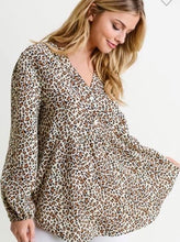 Load image into Gallery viewer, Leopard Baby Doll Top