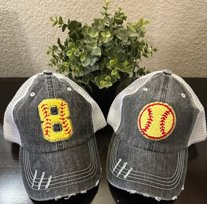 Chenille Softball Hats