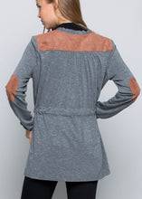 Load image into Gallery viewer, Suede Patch Cardigan - The Barron Boutique