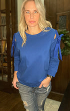 Load image into Gallery viewer, Royal Bow Sweathshirt - The Barron Boutique