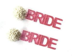 Acrylic Bride Earrings (Various Styles)
