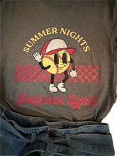 Load image into Gallery viewer, Summer Nights &amp; Ballpark Lights Softball T-Shirt