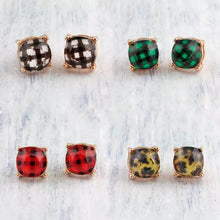 Load image into Gallery viewer, Cushion Cut Stud Earrings (Various Styles)