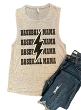 Load image into Gallery viewer, Lightning Baseball Mama Tank