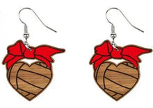 Load image into Gallery viewer, Wood &amp; Bows Sports Earrings