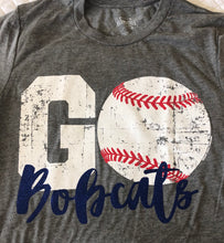 Load image into Gallery viewer, Go Bobcats Baseball Tee - The Barron Boutique