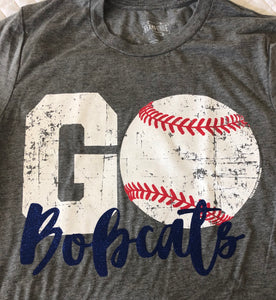 Go Bobcats Baseball Tee - The Barron Boutique