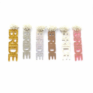 Acrylic Bride Earrings (Various Styles)