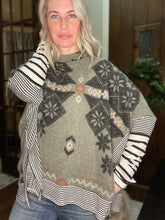 Load image into Gallery viewer, Aztec Snowflake Cape - The Barron Boutique